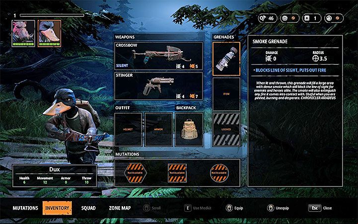 The best way to extinguish a fire is to use a (Smoke Grenade) - How to extinguish a fire in Mutant Year Zero? - FAQ - Mutant Year Zero Road to Eden Guide