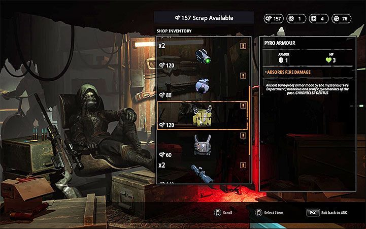An alternative way to protect yourself from fire is to purchase a Pyro Armour that absorbs fire damage - How to extinguish a fire in Mutant Year Zero? - FAQ - Mutant Year Zero Road to Eden Guide