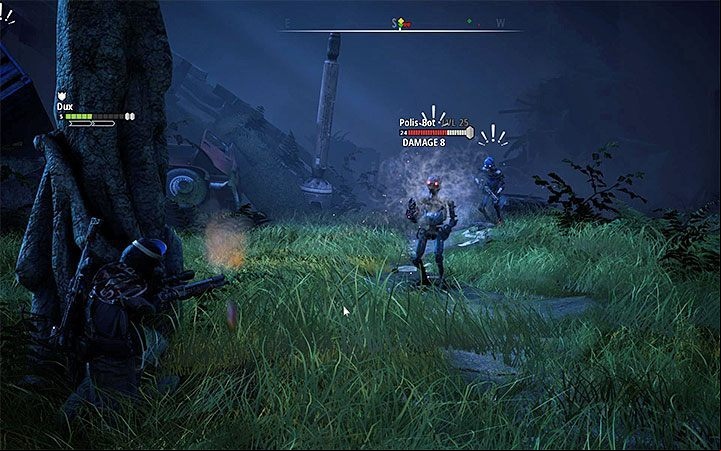 Military robots can already attack team using energy weapons - How to deal with enemy robots in Mutant Year Zero? - FAQ - Mutant Year Zero Road to Eden Guide