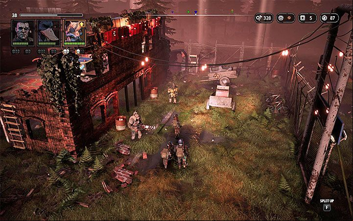 Enemies - Lux (level 35), Sect Pyro (level 35), Marauder (level 35), Butcher (level 35), Hunter (level 35), Tank (level 35) - The Castle of Light | Mutant Year Zero Road to Eden World Atlas - World Atlas - Mutant Year Zero Road to Eden Guide