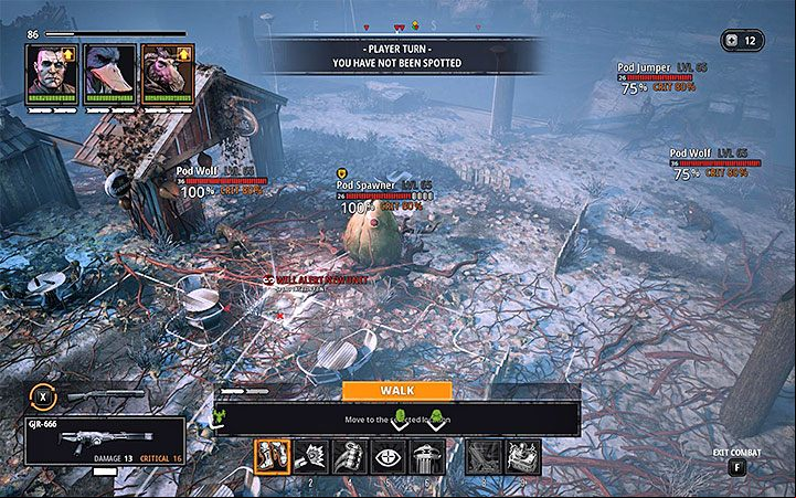 The second battle will take place shortly after reaching the ship with the inactive tank on board (you can still watch it and listen to the commentary) - Water Risers | World Atlas and walkthrough for Mutant Seed of Evil DLC - World Atlas - Mutant Year Zero Road to Eden Guide