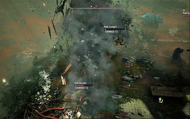 Keep fighting until you manage to eliminate both Sect Tanks and destroy two Pod Spawners - Garden of Jyko | World Atlas and walkthrough for Mutant Seed of Evil DLC - World Atlas - Mutant Year Zero Road to Eden Guide