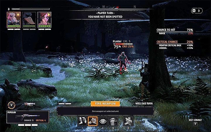 Playing the first turn correctly is very important, especially if you managed to carry out a surprise attack - Fighting in Mutant Year Zero Road to Eden - Basics - Mutant Year Zero Road to Eden Guide