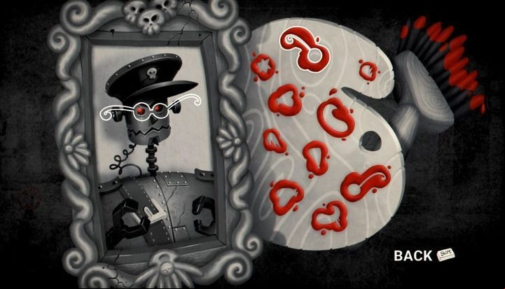 The picture shows a simple mini game in which you must paint funny patterns to the portrait. - Chapter 9 - The Inferior World - My memory of Us Walkthrough - Walkthrough - My memory of Us Guide