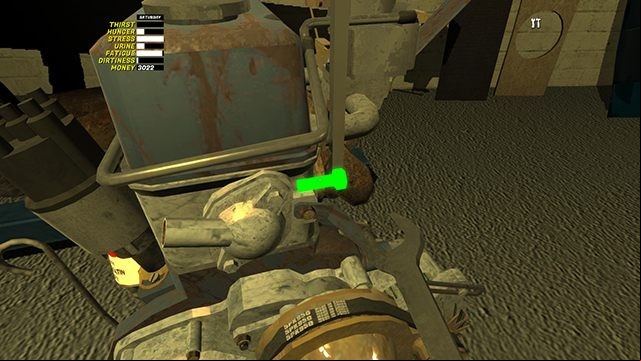 When you see two bolts, tighten them with the 10mm wrench. - Installing the engine in the car | My Summer Car - Assembling the Satsuma car - My Summer Car Guide