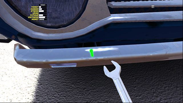 BACK is attached behind the back seats - you dont need any bolts here - Body and interior of the Satsuma car | My Summer Car - Assembling the Satsuma car - My Summer Car Guide