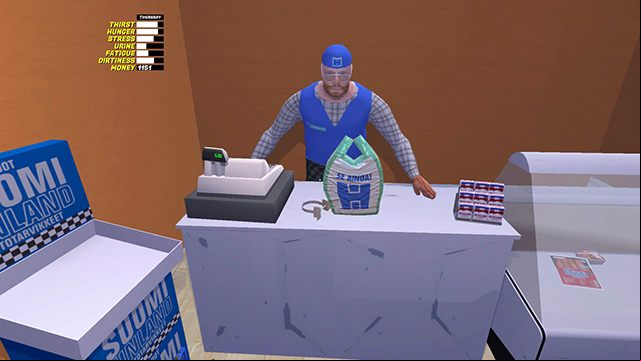 After shopping, click on the cash . Goods will be packed in a bag or will have to be carried one after another (bigger products). The last thing you need to do is to take them to your vehicle. - Shopping in My Summer Car - Basics - My Summer Car Guide