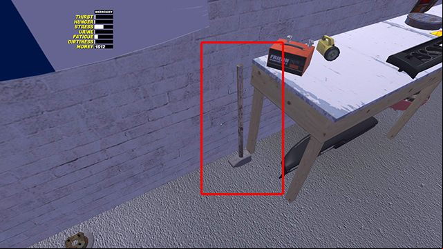 Take the sledgehammer if you also want to collect wheels. - Ruscko car | Playable vehicles in My Summer Car - Playable vehicles - My Summer Car Guide