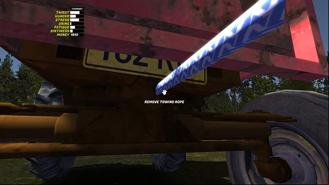If necessary, drive forward to impale Ruscko on the fork in front - Ruscko car | Playable vehicles in My Summer Car - Playable vehicles - My Summer Car Guide