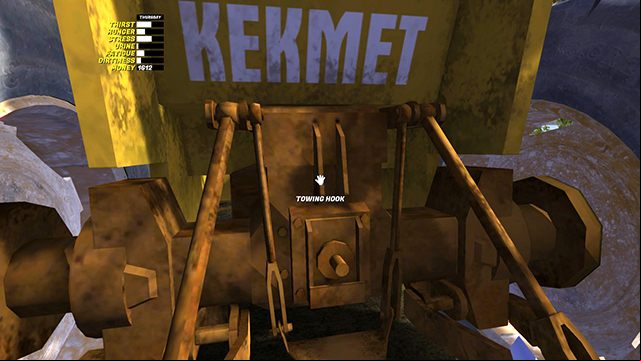 The towing cable is connected to the towing hook points. - Kekmet tractor | Playable vehicles in My Summer Car - Playable vehicles - My Summer Car Guide