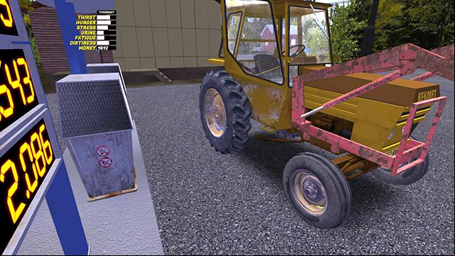 Drive up to the distributor from the right side. - Kekmet tractor | Playable vehicles in My Summer Car - Playable vehicles - My Summer Car Guide