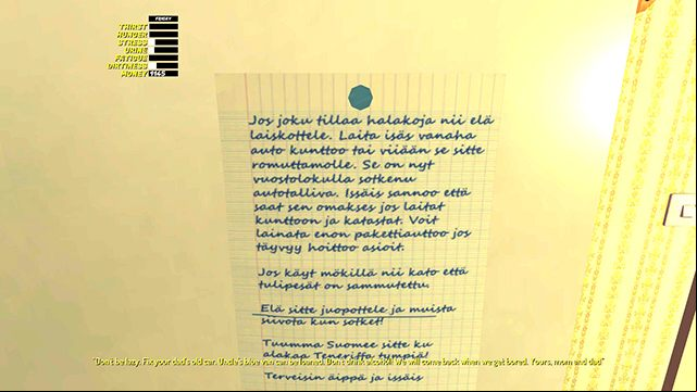 Reading the note on the fridge seems to speed up the possibility of the van spawning - Hayosiko, the blue van | Playable vehicles in My Summer Car - Playable vehicles - My Summer Car Guide