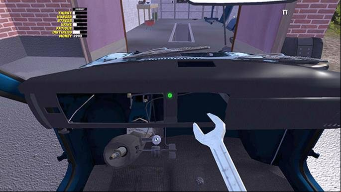 Connect the CLOCK GAUGE with the DASHBOARD METERS - Battery and electrical system installation of the Satsuma car | My Summer Car - Assembling the Satsuma car - My Summer Car Guide