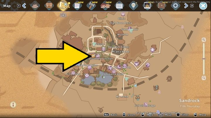 The quest is available the day after completing the Belly of the Beast main quest - My Time at Sandrock: In Trusses we Trust - walkthrough - Main missions - My Time at Sandrock Guide, Walkthrough