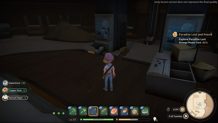 Go through the room and collect 2x Rubber Shell from the chest - My Time at Sandrock: Paradise Lost and Found - walkthrough - Main missions - My Time at Sandrock Guide, Walkthrough