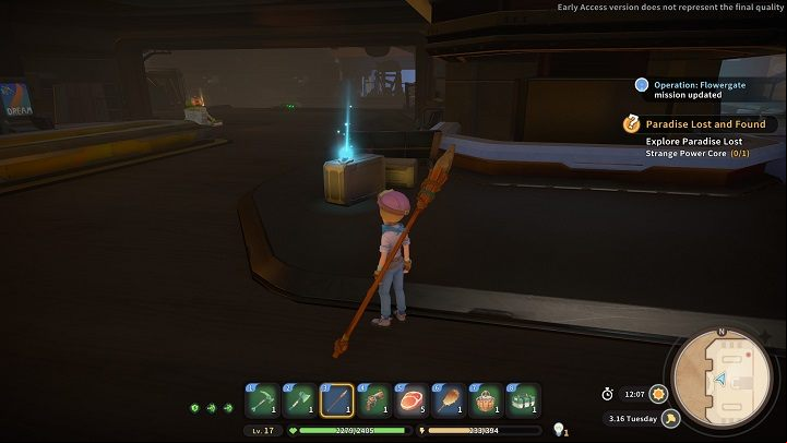 In the middle of the room is the first part of the Blue Mall Key - My Time at Sandrock: Paradise Lost and Found - walkthrough - Main missions - My Time at Sandrock Guide, Walkthrough