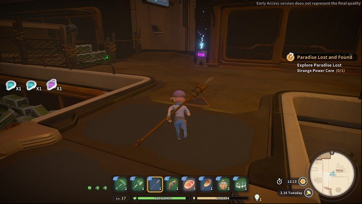 Use it on the key reader above to open the door - My Time at Sandrock: Paradise Lost and Found - walkthrough - Main missions - My Time at Sandrock Guide, Walkthrough