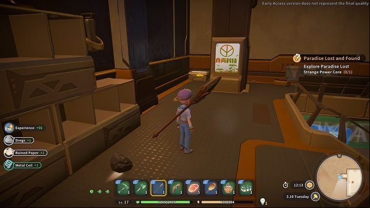 As you go up the stairs you're bound to notice another chest, this time holding 3x Water - My Time at Sandrock: Paradise Lost and Found - walkthrough - Main missions - My Time at Sandrock Guide, Walkthrough