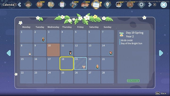 The task activates automatically on the 18th day of spring, just before the Day of the Bright Sun event - My Time at Sandrock: Gift of the Bright Sun - walkthrough, solution - Side missions - My Time at Sandrock Guide, Walkthrough