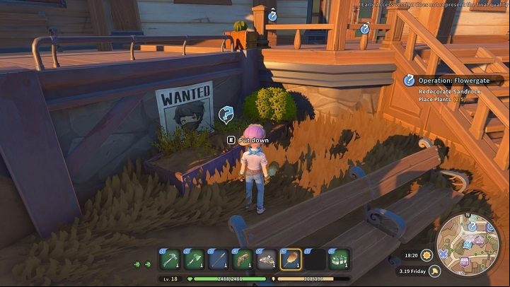 A third pot is nearby, right in front of the City Hall building - My Time at Sandrock: Operation Flowergate - walkthrough - Side missions - My Time at Sandrock Guide, Walkthrough