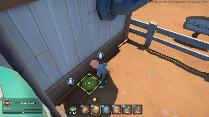 Then select the seeds and individually plant them in the plots - My Time at Sandrock: The Grass is Greener - walkthrough - Main missions - My Time at Sandrock Guide, Walkthrough