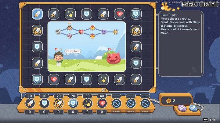 To play the Adventure Game, use the machine located inside of the Game Center, to the right - My Time at Sandrock: Game Center - Basics - My Time at Sandrock Guide, Walkthrough