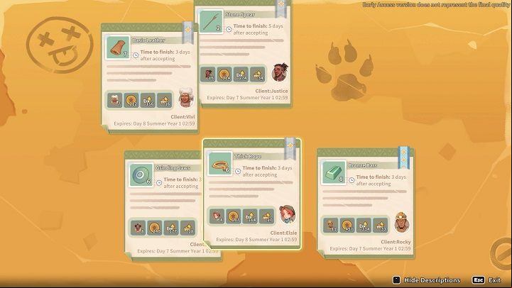 Successfully completing a commission rewards you with Gols, EXP, Workshop Reputation and Relationship Points with the questgiver - My Time at Sandrock: Commissions - Basics - My Time at Sandrock Guide, Walkthrough
