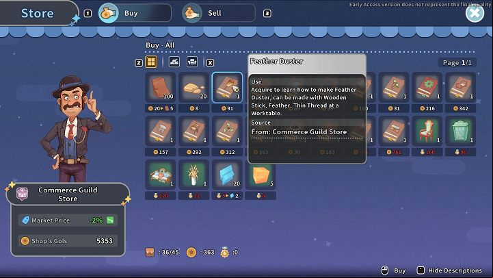 The Feather Duster can be crafted with the Worktable - My Time at Sandrock: Sand - how to remove? - FAQ - My Time at Sandrock Guide, Walkthrough