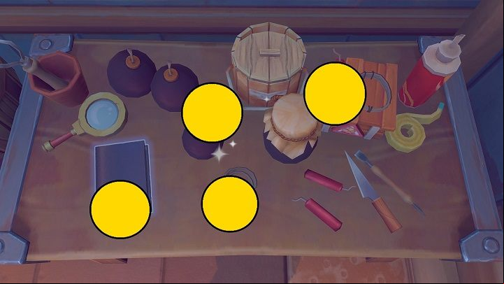 Examine Haru's Worktable by the door - My Time at Sandrock: Wheres Mi-an - walkthrough - Main missions - My Time at Sandrock Guide, Walkthrough