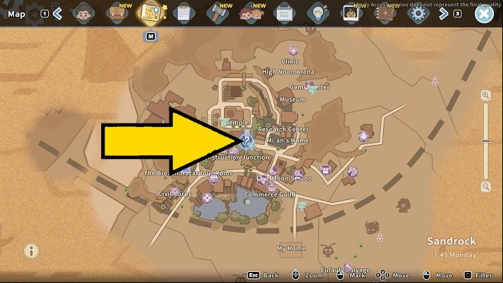 ing by Amirah's house will trigger a cut-scene in which the girl ends up breaking vases - My Time at Sandrock: The Moonlighter - Side missions - My Time at Sandrock Guide, Walkthrough