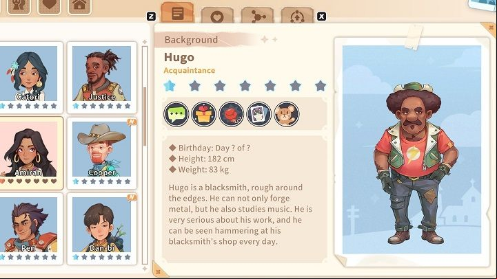Hugo loves his forge and rarely leaves it - My Time at Sandrock: Characters and Romance - Basics - My Time at Sandrock Guide, Walkthrough