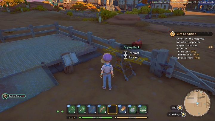 The Drying Rack is used to dry food and objects - My Time at Sandrock: Drying Rack - how to build? - FAQ - My Time at Sandrock Guide, Walkthrough