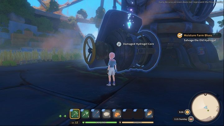 After defeating the enemies, you need salvage the core - My Time at Sandrock: Moisture Farm Blues - walkthrough - Main missions - My Time at Sandrock Guide, Walkthrough