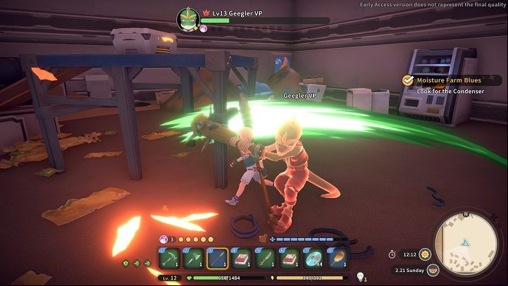 After the cutscene, the fight will begin - My Time at Sandrock: Moisture Farm Blues - walkthrough - Main missions - My Time at Sandrock Guide, Walkthrough