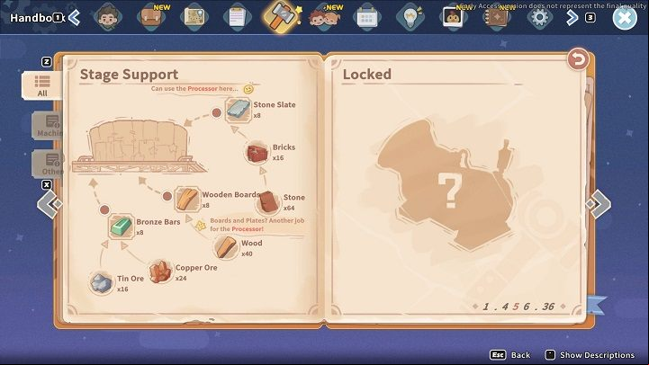 If you have selected the Stage , approach the Assembly Station and select the corresponding project - My Time at Sandrock: The Show Must Go On - walkthrough - Main missions - My Time at Sandrock Guide, Walkthrough