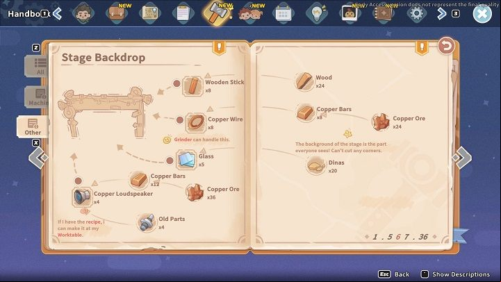 If your choice is Stage Backdrop, approach the Assembly Station and select the blueprint - My Time at Sandrock: The Show Must Go On - walkthrough - Main missions - My Time at Sandrock Guide, Walkthrough