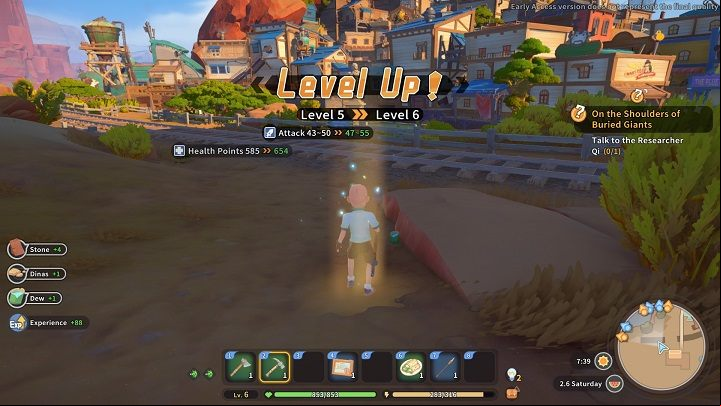In My Time at Sandrock, performing certain in-game actions rewards you with Experience points - My Time at Sandrock: Experience, stats, and skills - Basics - My Time at Sandrock Guide, Walkthrough