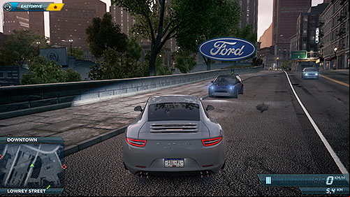 Switch points (or Jack Spots) are easily identifiable by a large brand logo hovering over the car - Cars list - Need for Speed: Most Wanted (2012) - Game Guide and Walkthrough