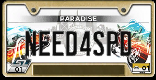 In return, you get a unique, gold-rimmed, number plate, to replace with the metal-rimmed one - Speed Levels - Getting promoted in the campaign mode - Need for Speed: Most Wanted (2012) - Game Guide and Walkthrough