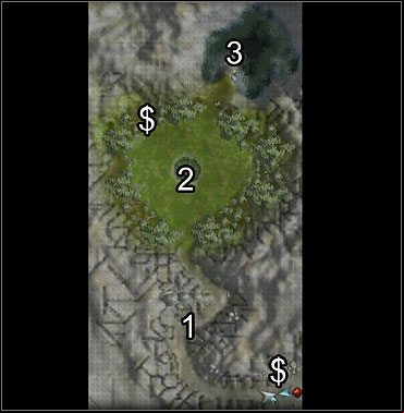 HINT: You'll find the last two ore deposits on this level ($) - Ancient Valley - Reform the Sword - Neverwinter Nights 2 - Game Guide and Walkthrough