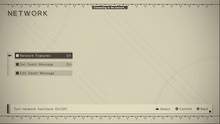 If you refused or want to change your decision, then in the game options you can go to the Game tab and change the setting for Network Features (to 'On') - NieR Automata: Social elements - Appendix - NieR Automata Guide