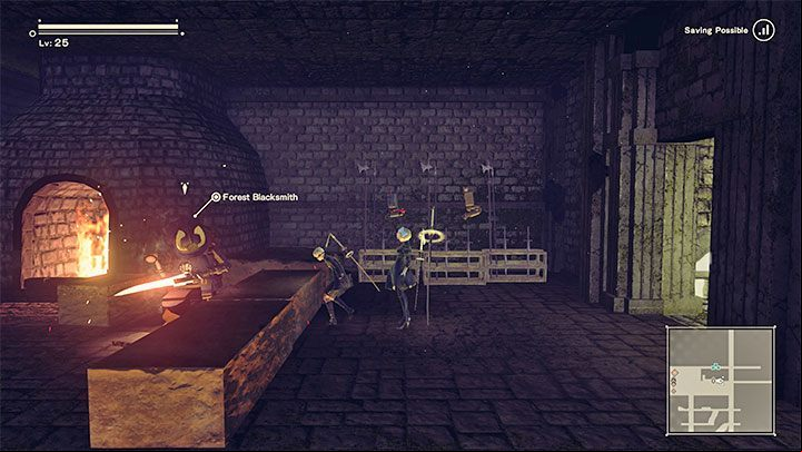 Examine the age on the left that was obscured by the crate - NieR Automata: Weapons level four upgrade - how to achieve? - FAQ - NieR Automata Guide