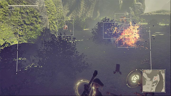 Pod C uses Homing Missiles - NieR Automata: All pods - how to unlock? - FAQ - NieR Automata Guide