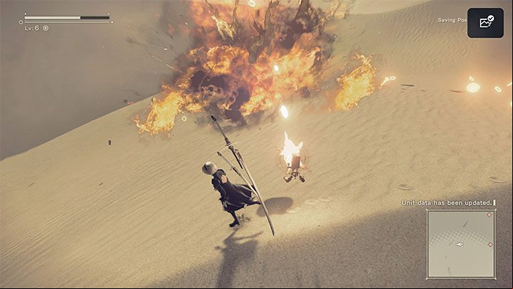 Use the narrow age marked by the game, which leads to the largest part of the desert - NieR Automata: Chapter 3, Route A - walkthrough - Route A - NieR Automata Guide
