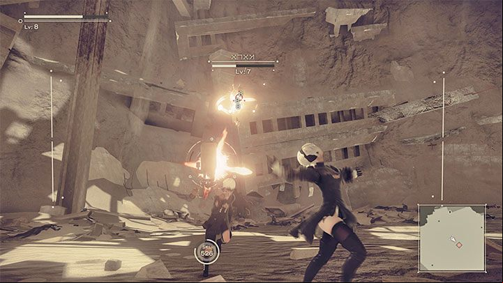 Once you've weakened Adam sufficiently, the boss will gain teleportation skills - NieR Automata: Chapter 3, Route A - walkthrough - Route A - NieR Automata Guide