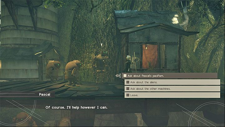 In the Bunker, you need to talk to Commander - NieR Automata: Chapter 6, Route A - walkthrough - Route A - NieR Automata Guide