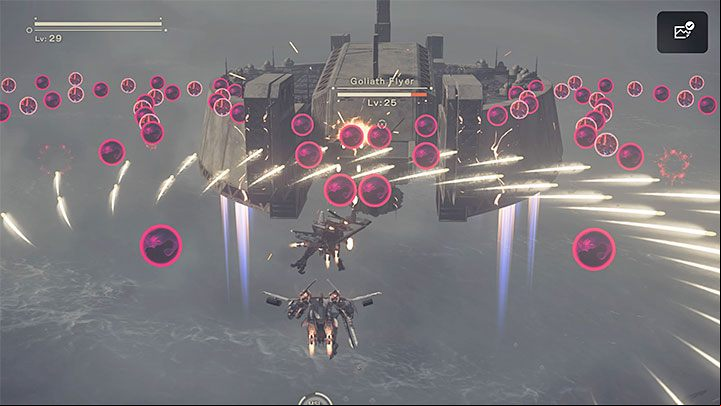 Ultimately, you will have to destroy a much larger flying machine, Goliath Flyer - NieR Automata: Chapter 7, Route A - walkthrough - Route A - NieR Automata Guide
