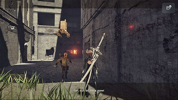 The final chapter of Route A will begin once you have successfully escaped from the Abandoned Factory - NieR Automata: Chapter 10, Ending A, Route A - walkthrough - Route A - NieR Automata Guide