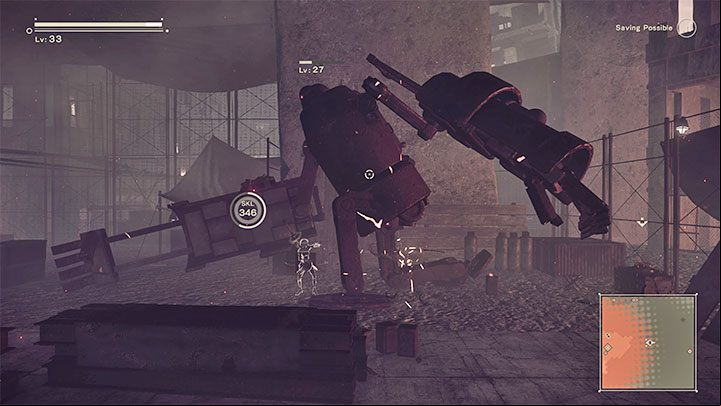 Once you arrive at the Resistance Camp for the second time, start fighting the machines - NieR Automata: Chapter 10, Ending A, Route A - walkthrough - Route A - NieR Automata Guide