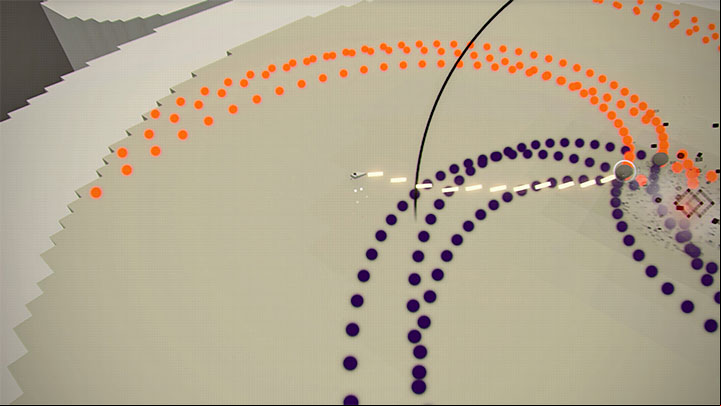 In the next stage of the hacking mini-game, the missiles will come in waves resembling working turbines - NieR Automata: Chapter 9, Route B - walkthrough - Route B - NieR Automata Guide